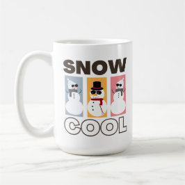 Weihnachts-Zitat Schnee Cool farbenfroher Schneema Kaffeetasse