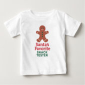 Weihnachts-Zitat-Snack-Tester Baby T-shirt (Vorderseite)