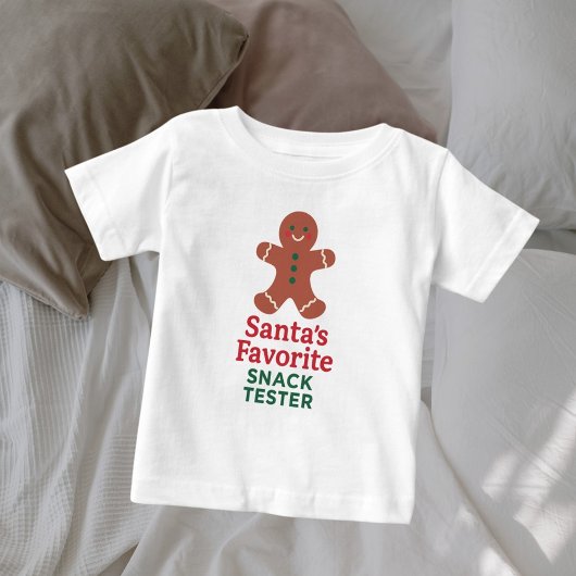 Weihnachts-Zitat-Snack-Tester Baby T-shirt