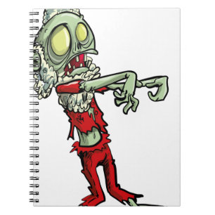 Weihnachts-Zombie-Santa-Claus Notizblock