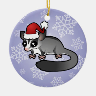 Weihnachts-Zuckergleiter Keramikornament