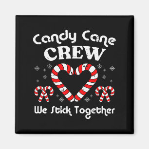 Weihnachts-Zuckerrohr-Crew hält zusammen Xmas Frau Magnet