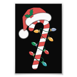 Weihnachts-Zuckerrohr-Santa-Weihnachten-Kinder  Fotodruck