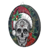 Weihnachts-Zuckerschädel Dartscheibe (Vorderseite rechts)