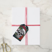 Weihnachts-Zuckerschädel Geschenkanhänger (Mit Garn)