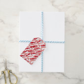 Weihnachts-Zuckerstange Geschenkanhänger (Mit Garn)