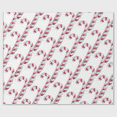 Weihnachts-Zuckerstange Geschenkpapier (Flach)