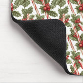 Weihnachts-Zuckerstange Mousepad (Ecke)