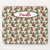 Weihnachts-Zuckerstange Mousepad (Vorne)