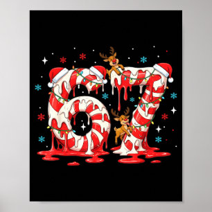 Weihnachts-Zuckerstangen-Meme 67 Sechs Sieben Lust Poster
