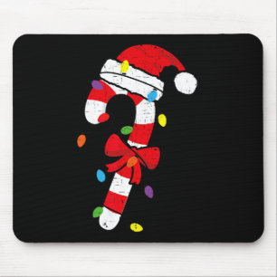 Weihnachts-Zuckerstangen-Weihnachtsmann Xmas Kinde Mousepad