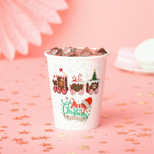 Weihnachts-Zuckerzug-Kaffeetasse Pappbecher
