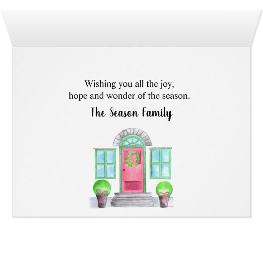 Weihnachts-Zuhause (Innenansicht Horizontal (Unten))