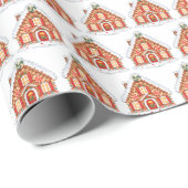 Weihnachts-Zuhause Geschenkpapier (Rolleneckpunkt)