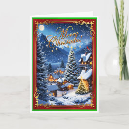 Weihnachts-Zuhause Karte