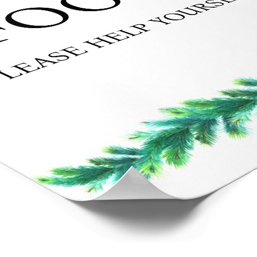 Weihnachts-Zweig-Babydusche Poster (Ecke)