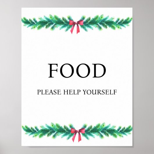 Weihnachts-Zweig-Babydusche Poster (Vorne)