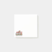 Weihnachts-Zwergen-Truppe Post-it Klebezettel (Vorderseite)