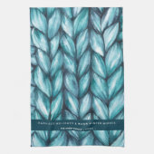 Weihnachts-Zwiebelblau Geschirrtuch (Vertikal)