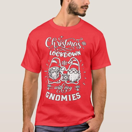 Weihnachtsabbau mit meinen Gnomen - Niedliche Gnom T-Shirt (Vorderseite)