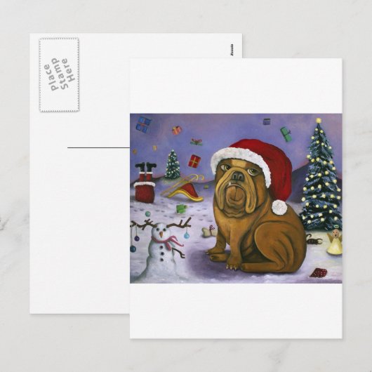 Weihnachtsabbruch Feiertagspostkarte (Vorne/Hinten)