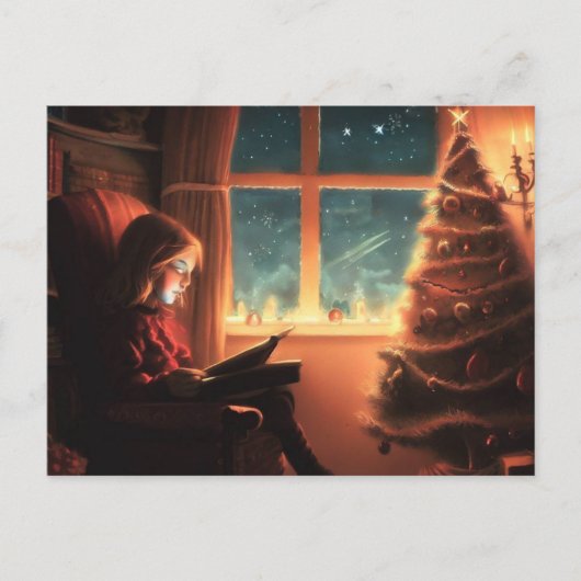 Weihnachtsabend 3 feiertagspostkarte (Vorderseite)