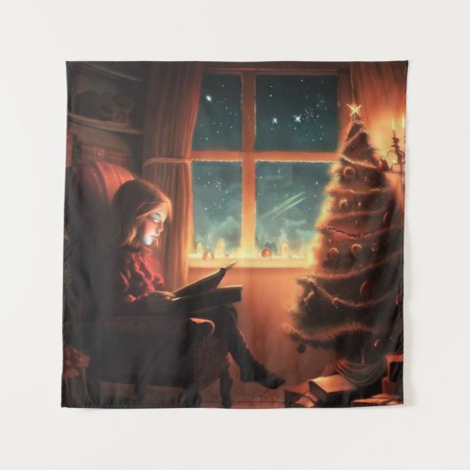Weihnachtsabend 3 wandteppich (Vorderseite)