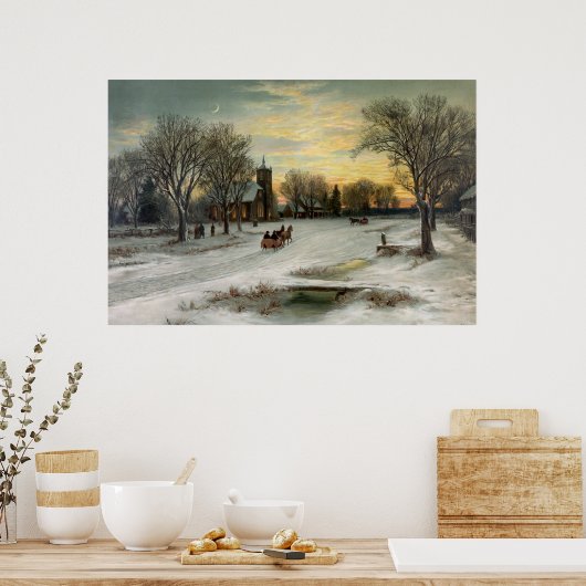 Weihnachtsabend Archivierungsqualität Poster (Küche)