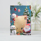 Weihnachtsabend Blank Einladungskarte Einladung (Stehend Vorderseite)