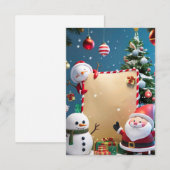 Weihnachtsabend Blank Einladungskarte Einladung (Vorne/Hinten)