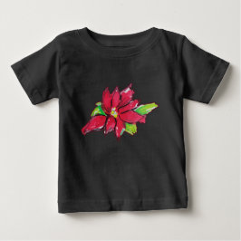 Weihnachtsabend-Blume Baby T-shirt
