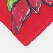 Weihnachtsabend-Blume Fleecedecke (Ecke)