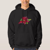 Weihnachtsabend-Blume Hoodie (Vorderseite)
