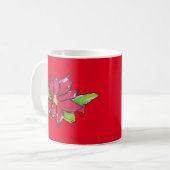 Weihnachtsabend-Blume Kaffeetasse (Vorderseite Links)