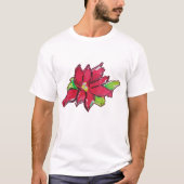Weihnachtsabend-Blume T-Shirt (Vorderseite)