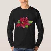Weihnachtsabend-Blume T-Shirt (Vorderseite)