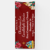 Weihnachtsabend Candlelight Service Church Event Banner (Vertikal)