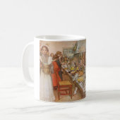 Weihnachtsabend Carl Larsson 1904 Kaffeetasse (Vorderseite Links)