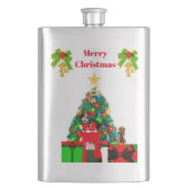 Weihnachtsabend Clasdic Flask Flachmann (Vorderseite)