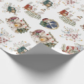 Weihnachtsabend Cosy Little Ons bei Zuhause Gift Geschenkpapier (Ecke)