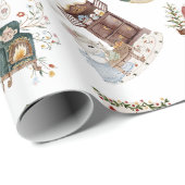 Weihnachtsabend Cosy Little Ons bei Zuhause Gift Geschenkpapier (Rolleneckpunkt)