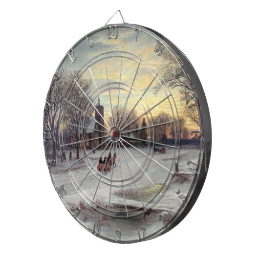 Weihnachtsabend Dartscheibe (Vorderseite rechts)