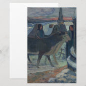 Weihnachtsabend (Der Segen des Oxen) Briefpapier (Vorne/Hinten)