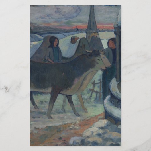 Weihnachtsabend (Der Segen des Oxen) Briefpapier (Vorderseite)
