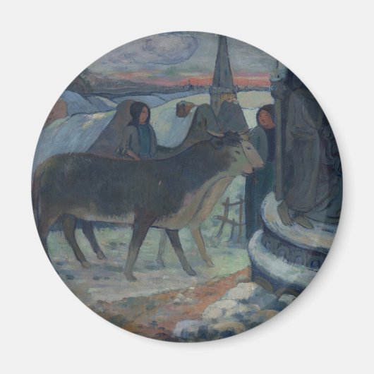 Weihnachtsabend (Der Segen des Oxen) Magnet (Vorne)