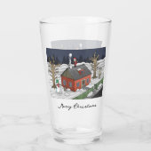 Weihnachtsabend des Weihnachtsmannes Glas (Rückseite)