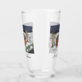 Weihnachtsabend des Weihnachtsmannes Glas (Links)
