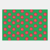 Weihnachtsabend farbig geschenkpapier set (Vorderseite 2)