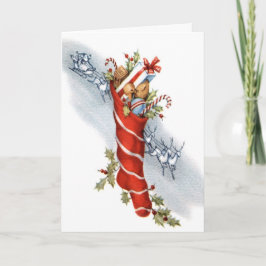 Weihnachtsabend Feiertagskarte