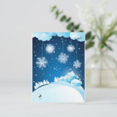 Weihnachtsabend Feiertagspostkarte (Stehend Vorderseite)